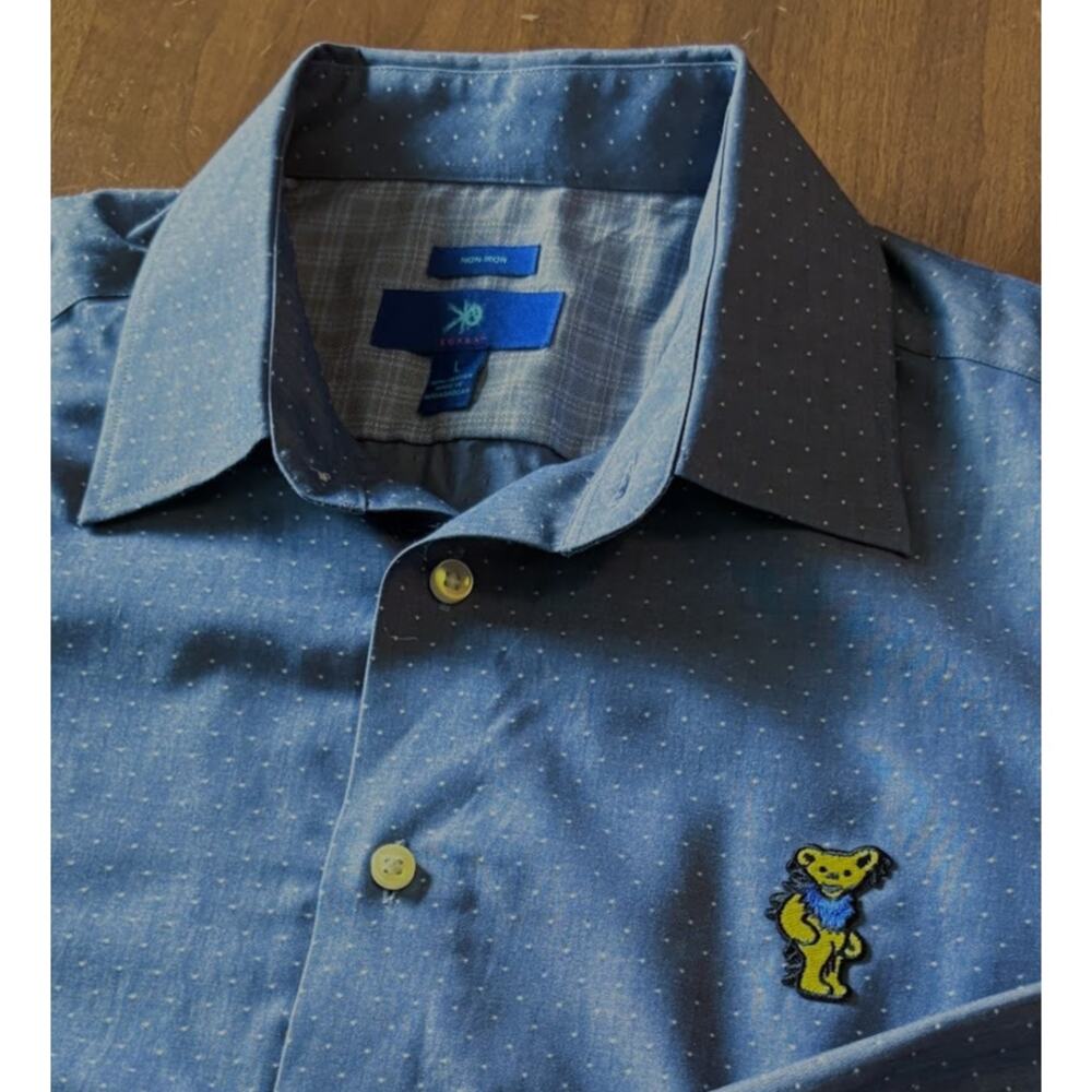 Grateful Dead Dancing Bear Egara Button Down (L) - image 6